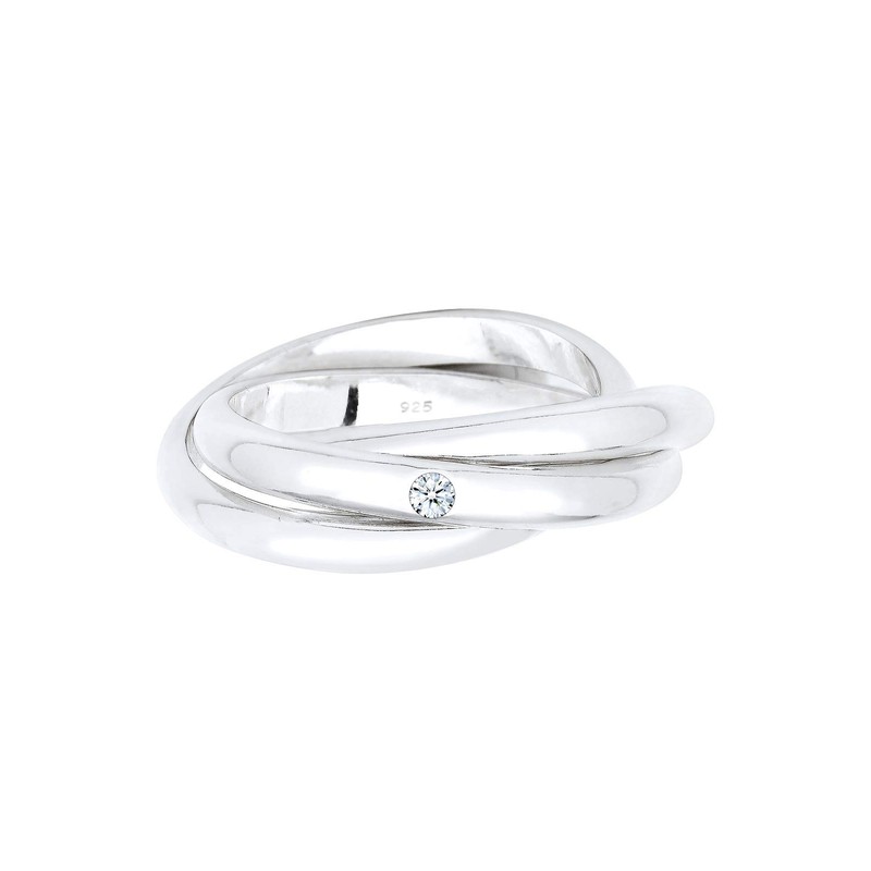 Elli Women's 925 Sterling Silver Xilion Cut H Diamond Bullet