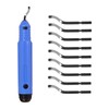 Deburring Tool Set, Non-Slip Milling Handle with 10 Sharp Deburring