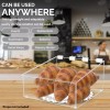 Marketing Holders Bread Bin Clear Acrylic Pastry Bin with Lid