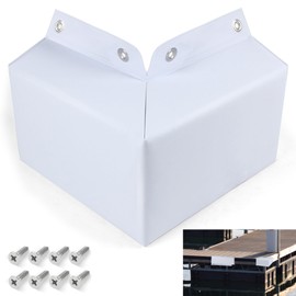 VEITHI Dock Bumper White,Dock Bumper Guard with Screws Soft,PVC Boat Dock Bumper,Dock Corner Bumper-Dock Corner Guard for Docking, Preventing Dent or Scratch Docking
