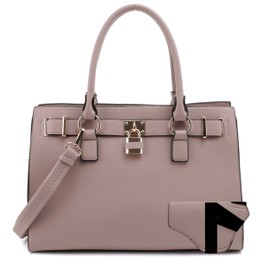 Emperiaoutfitters Concealed Carry Purse - Dina Lock Concealed Carry Satchel (Mauve)