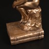 Magicsculp-The Thinker Statue Bookends in Premium Cold Cast Bronze- 7.48-Inch