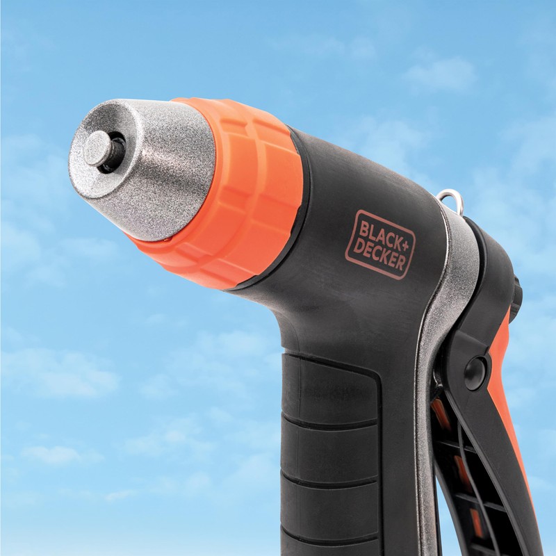 BLACK+DECKER® Adjustable Metal Rear Trigger Nozzle – Durable, Easy-Grip Garden