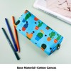 Cactus Pencil Case Students Canvas Pen Bag Pouch Stationary Case