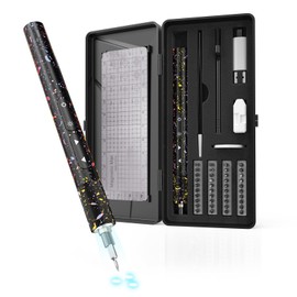 Electric Screwdriver Sets 47 In 1, Mini Electric Screwdriver Kits Battery Rechargeable, Precision Screwdriver Kits with 40 Magnetic Bits, Power Screwdriver Cordless for Camera