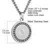 HZMAN Stainless Steel Bible Verse Prayer Necklace for Men Women