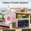 Miniature Bluetooth Speaker Portable Bluetooth Radio Solar Powered Wireless Speakers