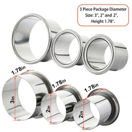 QUEESALN 3.0 Inch and 2pcs 2.0 Inch Open Canister Hair Styling Dryer Curling Flat Iron Appliance Hot Iron Tools Holder Tube Package Salon Station Organizer Holder Iron Tube