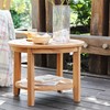 Cambridge Casual Arie Wood Patio Side Table, Plantation Teak, 24