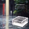 MEDOYOH 2PCS Cool White Light Solar Light PVC Brick, 10x10CM