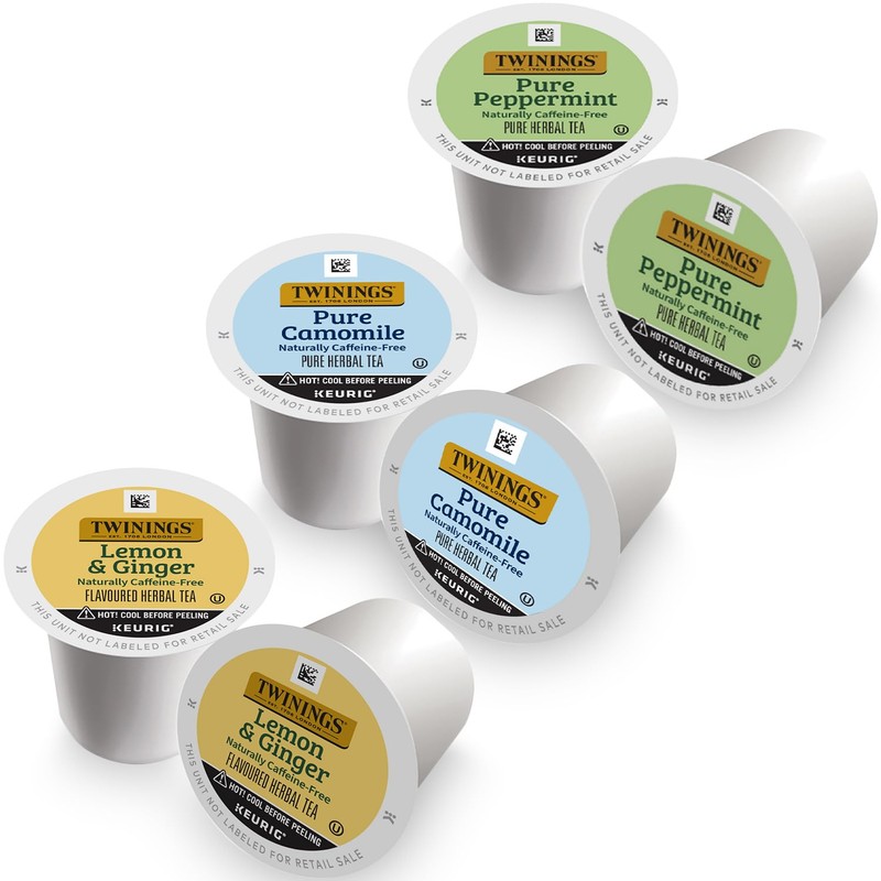 Twinings Herbal Tea K-Cup Pods for Keurig, Variety 3-Pack –