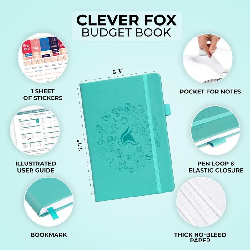 Clever Fox Budget Book – Financial Planner Organizer & Expense