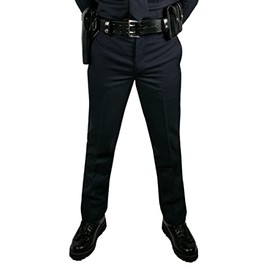 RYNO GEAR Men Deluxe Serge Weave Poly Rayon Tactical Uniform Duty Pants (Navy Blue, 32W/30L)