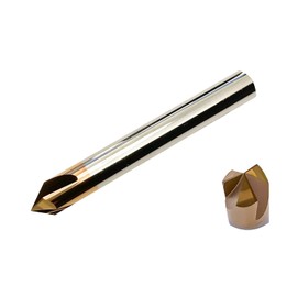 CNC QUALITÄT Solid Carbide Deburring End Mill Diameter 2 to 12 mm - Carbide Chamfer Cutter 90° - Carbide Deburring Cutter (Diameter 8 mm)