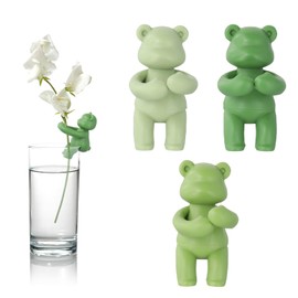 Plant Propagation Buddy Leaf Friends Plant Support for Sprouts, Stems, Shoots and Cuttings, 3PCS Cute Plant Supporters, Gift for Indoor Garden Plant Lover (3, green-bear-3pcs)