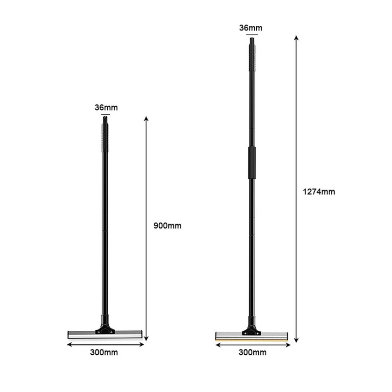Pet Hair Removal Broom Adjustable Long Handle Carpet Rake Portable