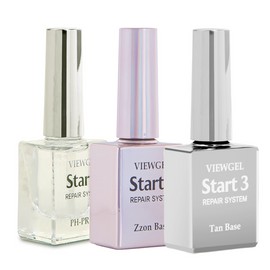 classic nail Viewgel Tan Base Gel Repair Start 3 10g + 30 parts gel nail art material / 뷰젤 탄 베이스젤 리페어 스타트3 10g+파츠 30개 젤네일아트 재료