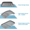 SUBEKYU Silicone Kitchen Soap Tray, Sink Tray for Kitchen Counter/Soap