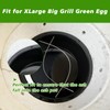 KAMaster Ash Can with Handle for XLarge Big Green Egg,Charcoal