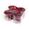 8 Pk Scented Tealights (Cranberry Delight) - Set of 2,Red