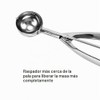 Mini cuchara para galletas, 2/3 cucharadas/4 onzas, bola de 1.2
