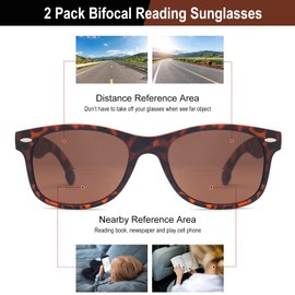 JIMMY SUNSHINE Reading Sunglasses for Men and Women, Bifocal Eyewear with UV400 Protection for Outdoor Activities, Lightweight and Stylish Retro Design 2+