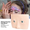 Makeup Practice Face Board 3D Realistic Eye Painting Practice Plastic