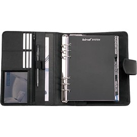 bind - T 5 - personal organizer A5 with calender, leather, black