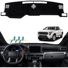 Unbranded For 2024-2025 Toyota Tacoma Anti-Slip Dashboard Cover Pad Dashmat Dash Mat Black