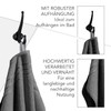 La Vida Premium Bath Towel Set 4-Piece Anthracite, 100% Terry