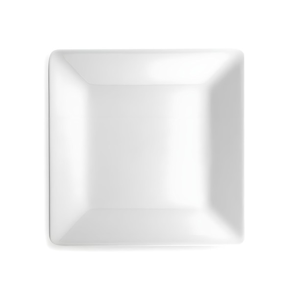 Q Squared Diamond White BPA-Free Melamine Salad Plate, 7-1/4 Inches,