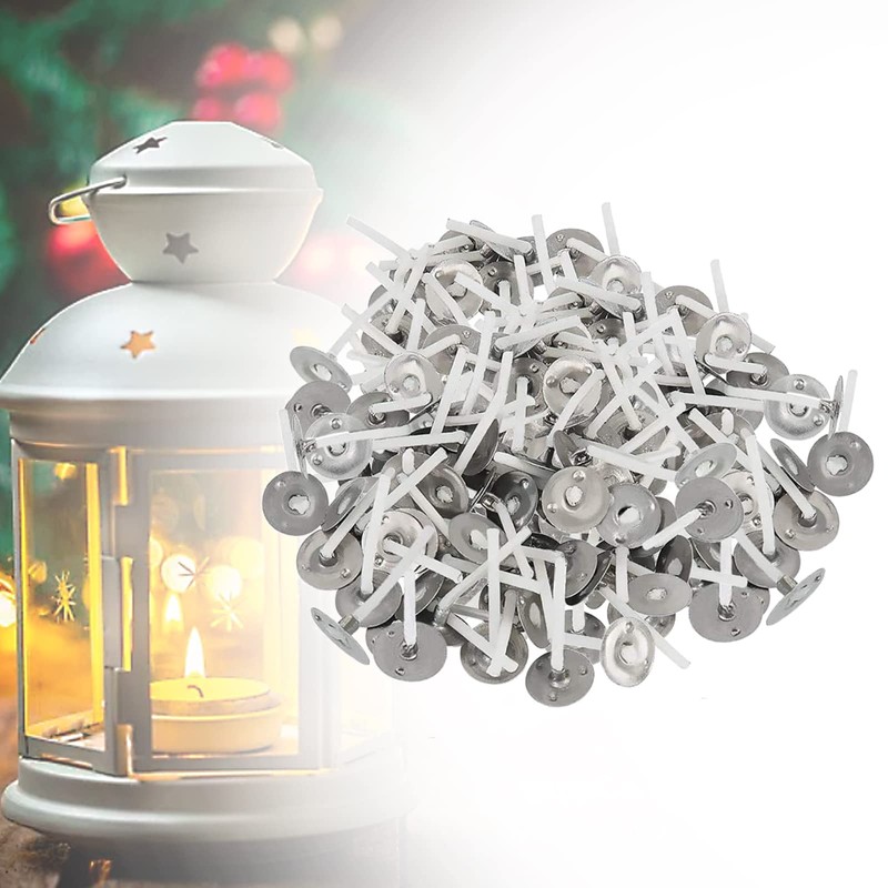 Stoppini per Candele con Supporto 500 Pezzi Stoppino per Candela