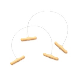 Cheese Cutter with Wire 2 Pcs - Cheese Slicer Wire 17.7 Inch - Slicers/Strings for Block Cheese with Handles, Stainless Steel