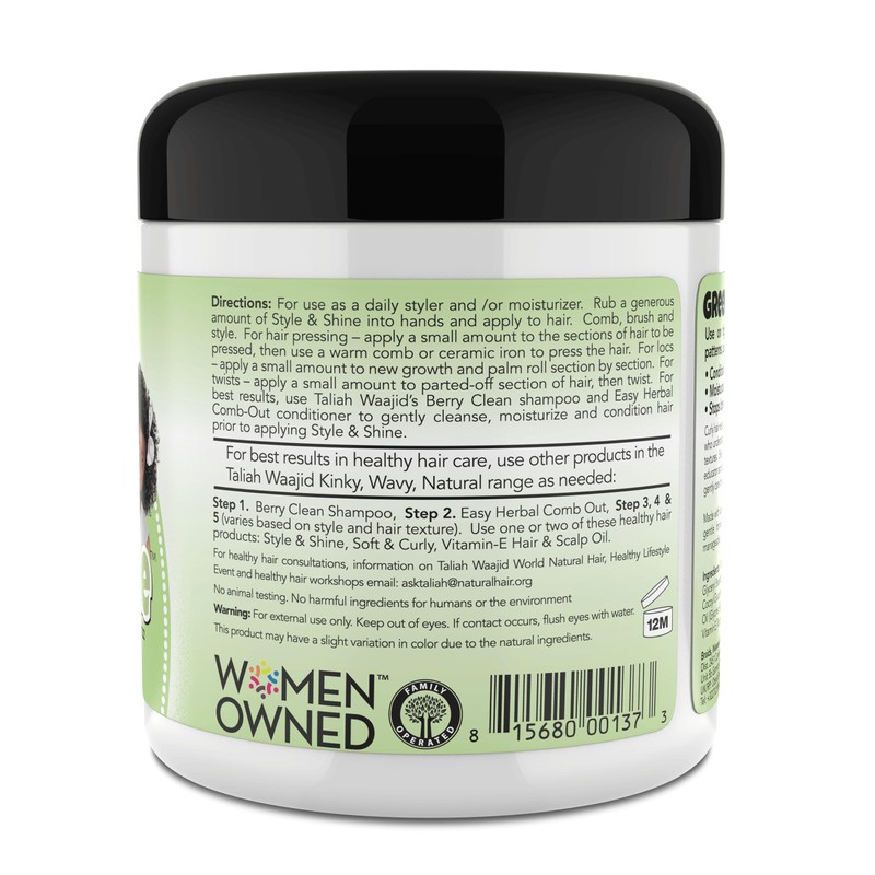 Taliah Waajid Herbal Style & Shine for Natural Hair 6oz