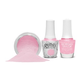 Gelish & Morgan Taylor Spring Collection Now & Zen Trio - 15ml Gel Polish, 15ml Lacquer & 1.5 oz Xpress Dip Powder. Long-Lasting, High-Shine, Chip-Resistant, Vibrant Color (Hugs And Blisses, 3pcs)