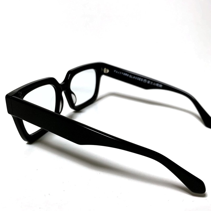 meSmart Original PIXEF Mt. Fuji Glasses, Black Rimmed Glasses, Large