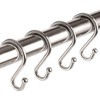 Metal Shower Curtain Hooks Rings Stainless Steel Rust Proof S