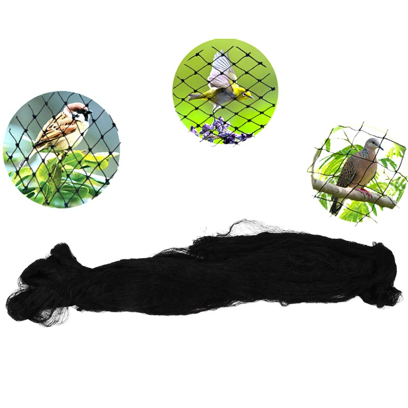 Black Anti Bird Netting Plant Tree Vegetables Protective Nylon Netting