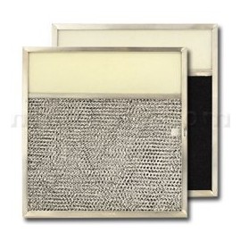 American Metal Filter Company RLP1102 Aluminum and Carbon Lens Range Hood Filter -11 1/2" x 11 3/4" x 3/8" - with 3-1/2" Lens