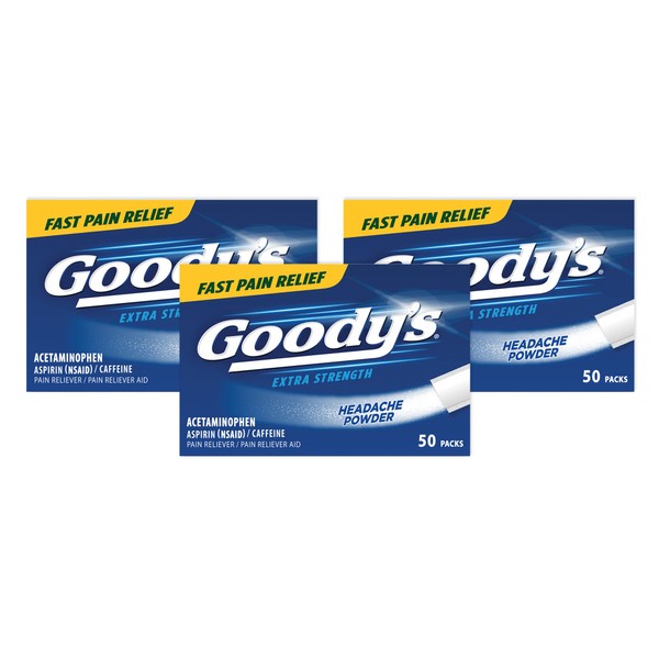 Goody's Extra Strength Headache Powders - 50 Powders - 3PC