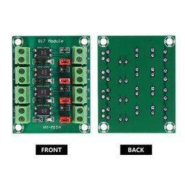 AOICRIE 4pcs PC817 4 Channel Optocoupler Isolation Board Voltage Converter Adapter Module 3.6-30V Driver Photoelectric Isolated Module 817 Voltage Isolation Module