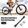 X AUTOHAUX 1 Set 9.5mm Bike Rear Solid Axle with