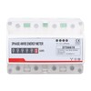 Power Consumption Meter 3 Phase 4 Wires 35mm Rail Mounting