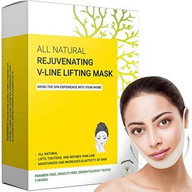 Mascarilla reductora y eliminadora de barbilla doble, mascarilla para levantamiento de línea en V, adelgazante facial, levanta, aprieta la mandíbula y la barbilla, formulada en San Francisco