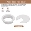 sourcing map 4Pcs Cable Hole Cover, 2Inch/50mm ABS Desk Cable