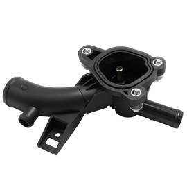 Hoypeyfiy 1338022 Coolant Flange Coolant Thermostat Housing with Sensor Gasket Replacement for Adam Astra J Corsa D E Meriva B 1.2 1.4 Replaces 1338487 25192985 55562048