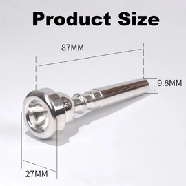 3pcs Trumpet Mouthpiece,3C 5C 7C Trumpet Instrument Accessories,Trumpet Mouthpiece Set,Brass Trumpet Mouthpiece for Music Lovers,Musicians Beginner Gifts