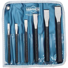 Wright Tool 9662 Mayhew #7001K Cold Chisel Kit, 6-Piece