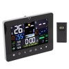 Weather Clock Humidity Temperature Sensor Meter Thermometer for Home Office