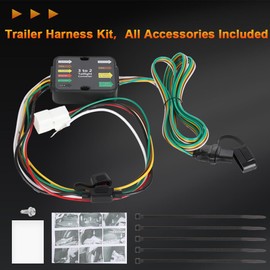 4-Pin Trailer Wiring Harness Compatible with Subaru Crosstrek 2016-2024